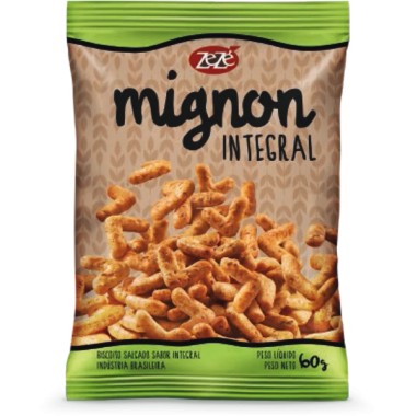 BISCOITO ZEZE MIGNON INTEGRAL 60GR